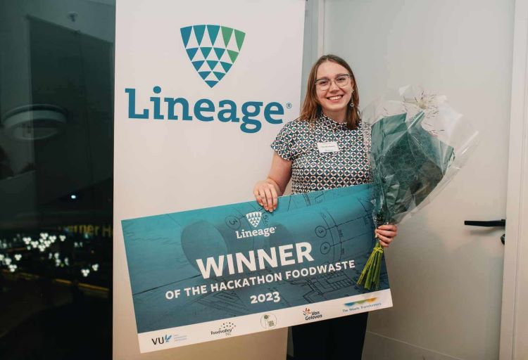 Fungi for Future is announced as the winner of Lineage's Hackathon for food waste.