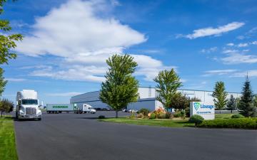 Exterior photo of Lineage's Quincy International facility