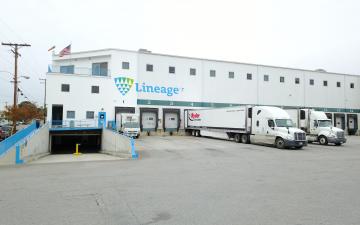 Exterior photo of Lineage's Vernon 1 facility