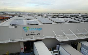 Exterior photo of Lineage's Vernon 4 facility