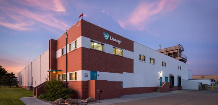 Exterior photo of Lineage's Lincoln facility