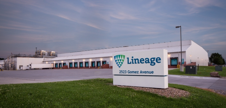 Exterior photo of Lineage's Omaha - Gomez facility
