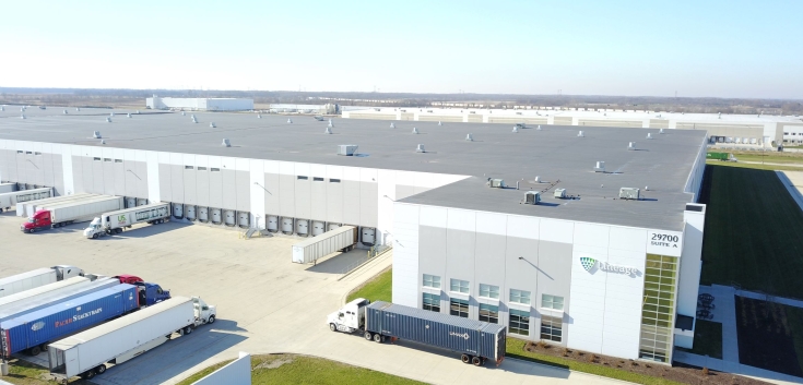 Aerial photo of Lineage's Wilmington - Graaskamp facility