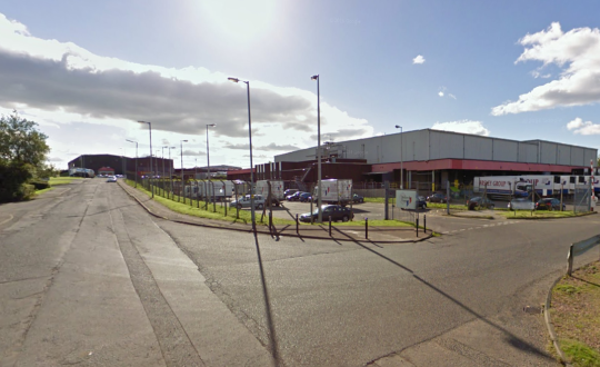 Exterior photo of Lineage's Bellshill facility
